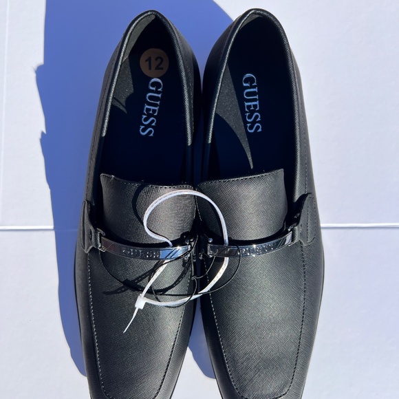 Guess Black Dress Loafers Men’s Size 12 Slip On Formal Shoes Business Casual main image 16